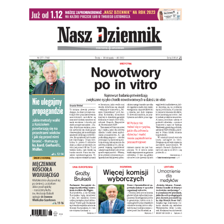 Nasz Dziennik z dnia 30.11.2022 wydanie PDF