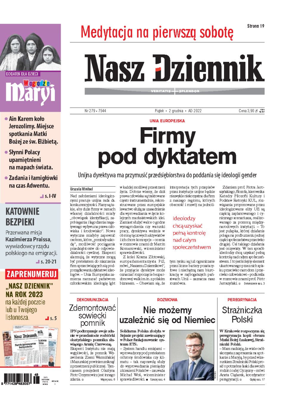 Nasz Dziennik z dnia 02.12.2022 wydanie PDF