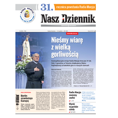 Nasz Dziennik z dnia 03.12.2022 wydanie PDF