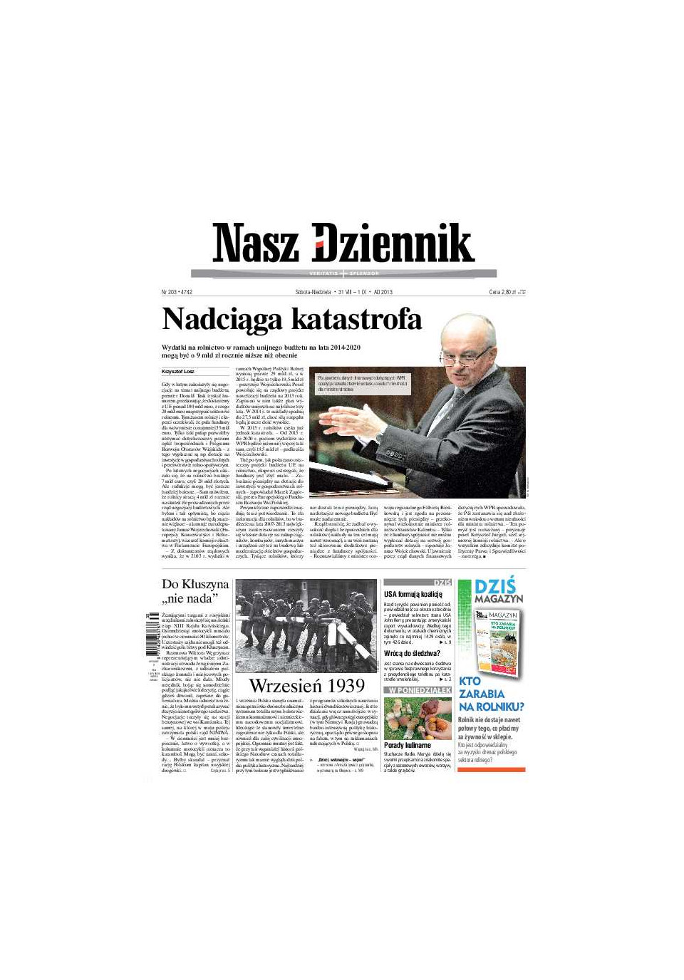 Nasz Dziennik z dnia 31.08.2013 wydanie PDF