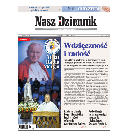 Nasz Dziennik z dnia 05.12.2022 wydanie PDF