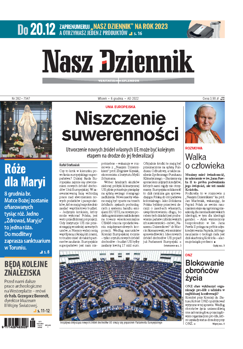 Nasz Dziennik z dnia 06.12.2022 wydanie PDF