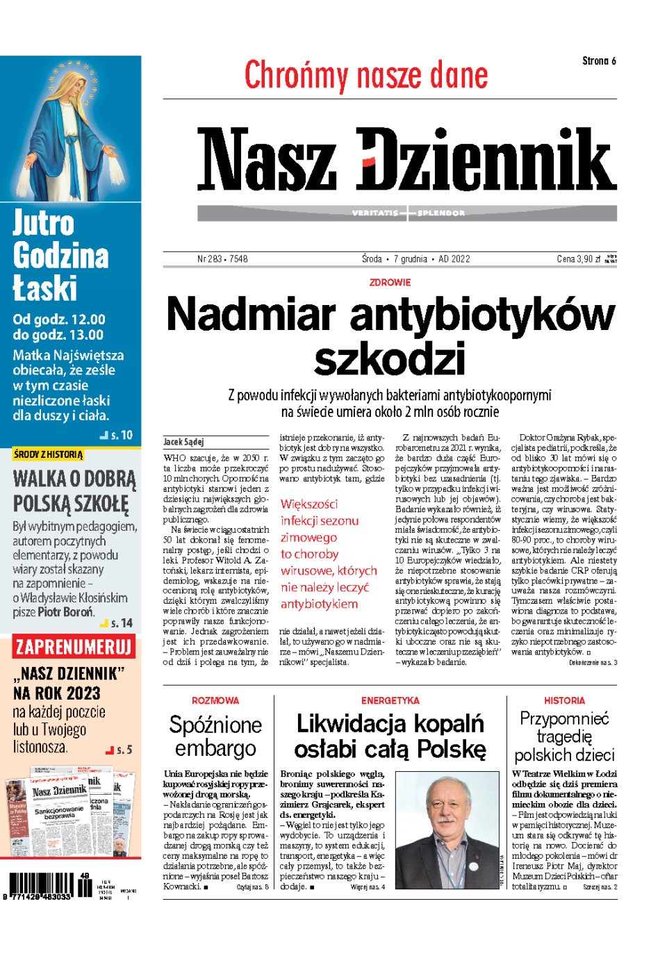 Nasz Dziennik z dnia 07.12.2022 wydanie PDF