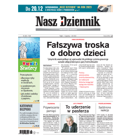 Nasz Dziennik z dnia 09.12.2022 wydanie PDF