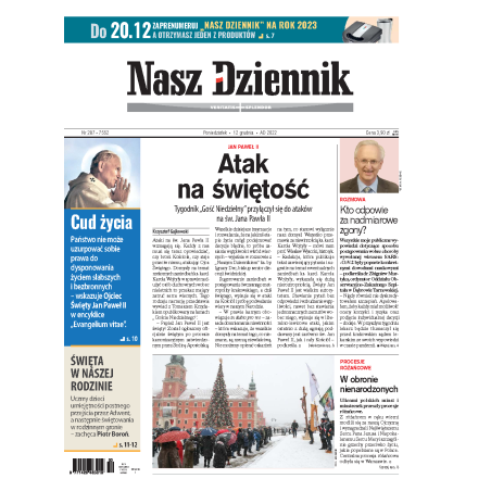 Nasz Dziennik z dnia 12.12.2022 wydanie PDF