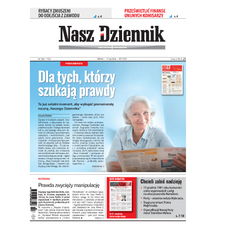 Nasz Dziennik z dnia 13.12.2022 wydanie PDF