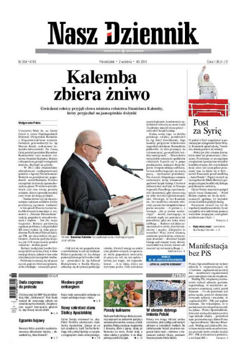 Nasz Dziennik z dnia 02.09.2013 wydanie PDF