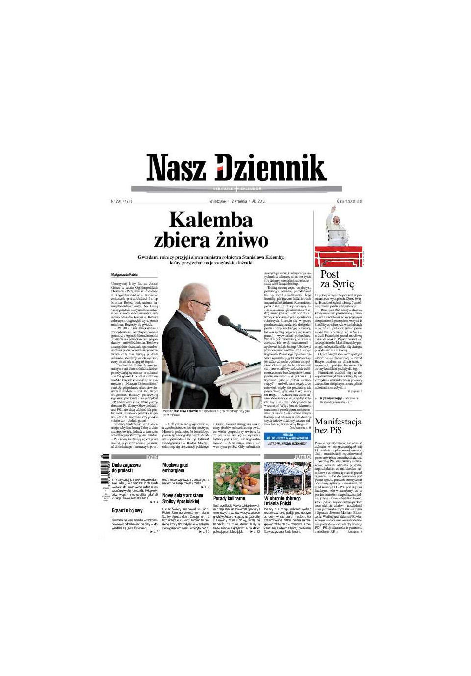 Nasz Dziennik z dnia 02.09.2013 wydanie PDF