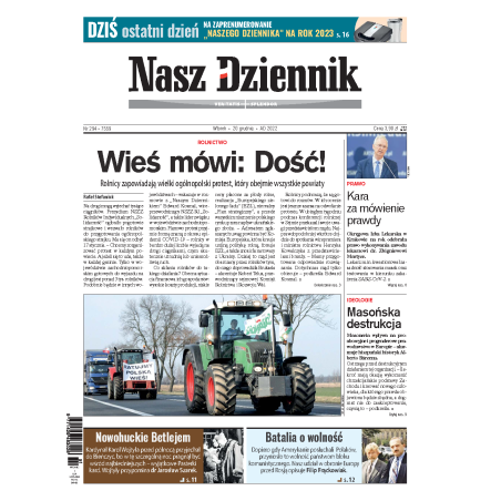 Nasz Dziennik z dnia 20.12.2022 wydanie PDF