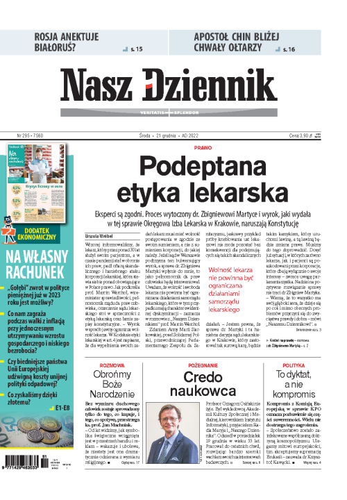 Nasz Dziennik z dnia 21.12.2022 wydanie PDF
