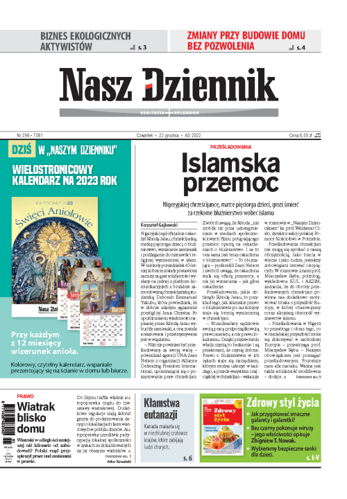 Nasz Dziennik z dnia 22.12.2022 wydanie PDF