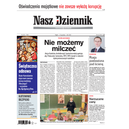 Nasz Dziennik z dnia 23.12.2022 wydanie PDF