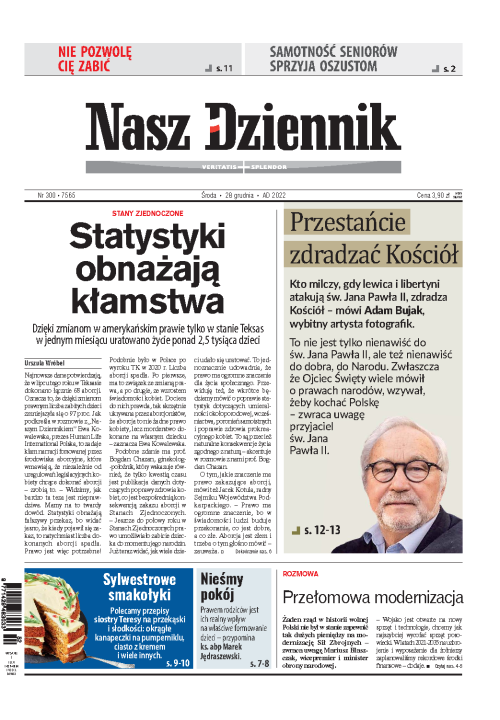 Nasz Dziennik z dnia 28.12.2022 wydanie PDF