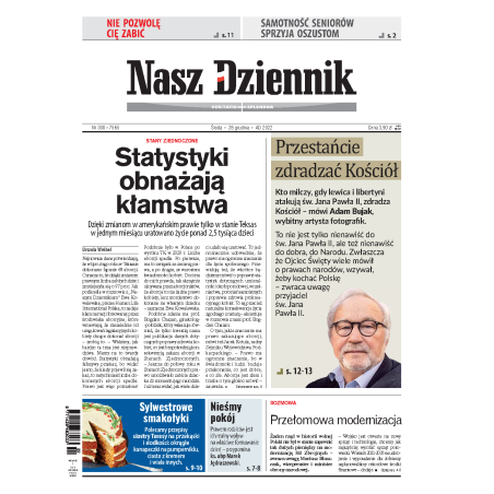 Nasz Dziennik z dnia 28.12.2022 wydanie PDF