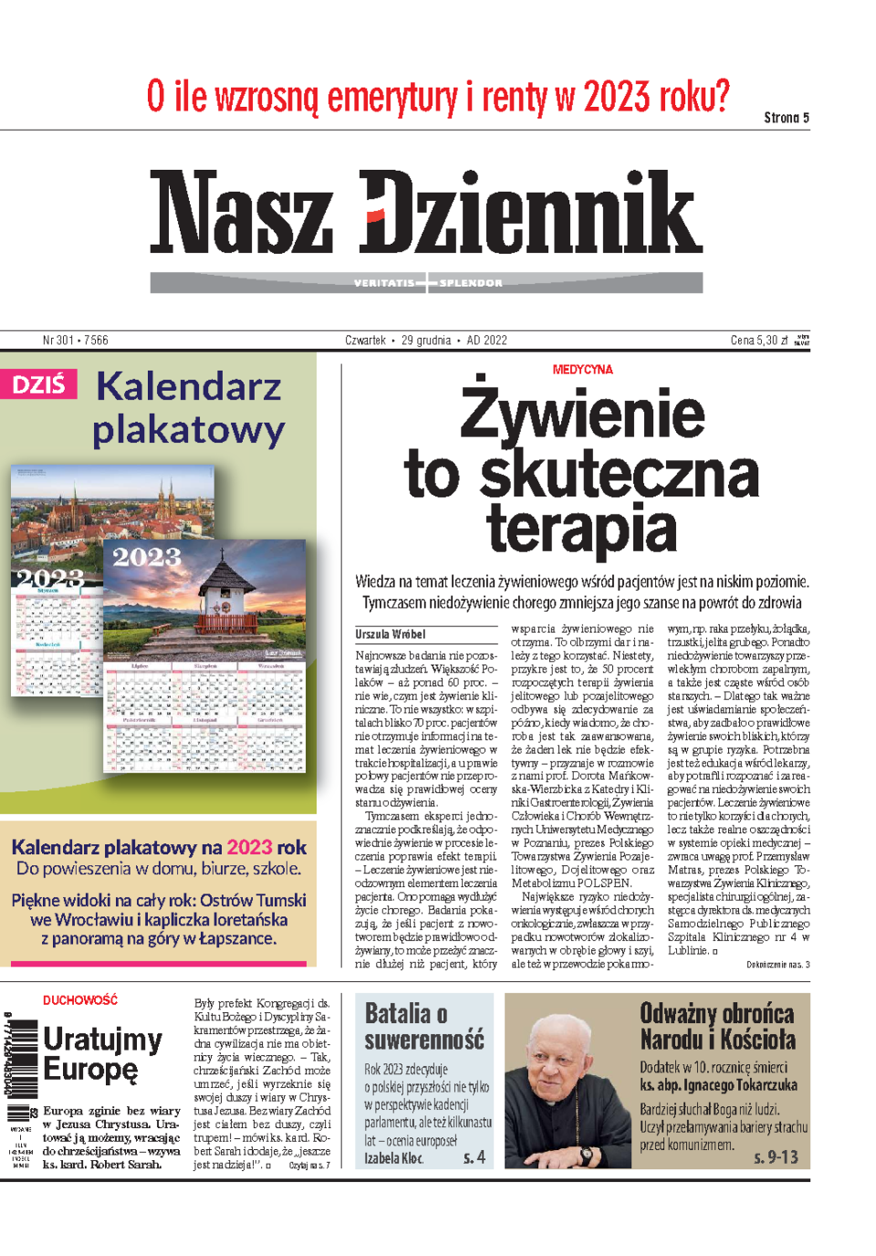 Nasz Dziennik z dnia 29.12.2022 wydanie PDF