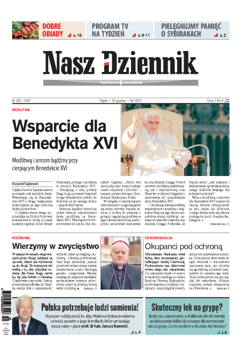 Nasz Dziennik z dnia 30.12.2022 wydanie PDF