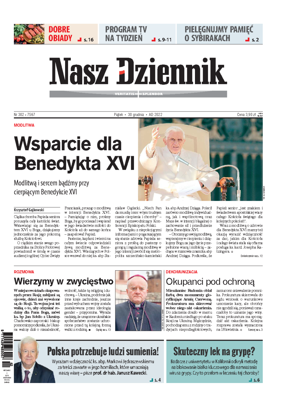 Nasz Dziennik z dnia 30.12.2022 wydanie PDF
