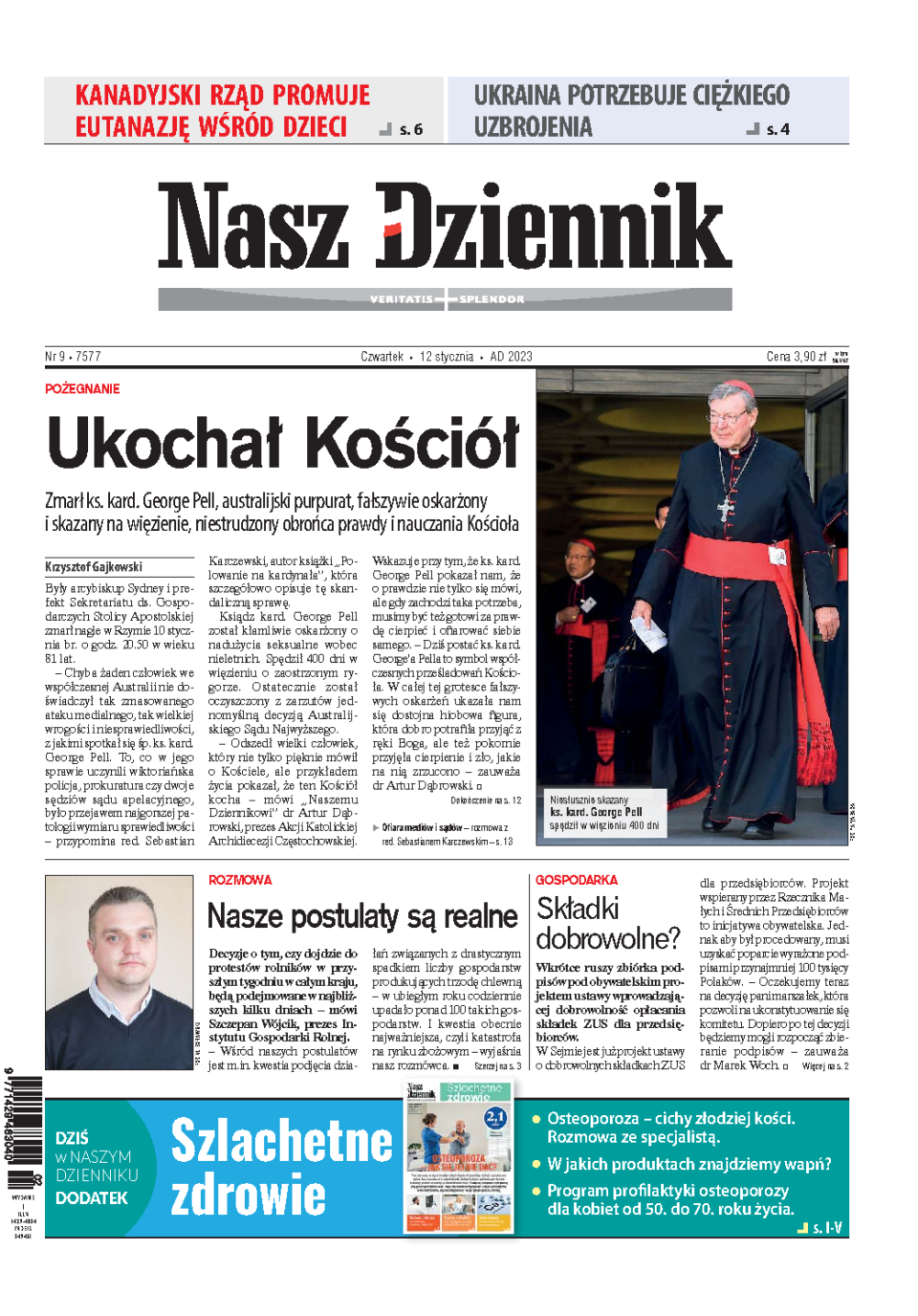 Nasz Dziennik z dnia 12.01.2023 wydanie PDF