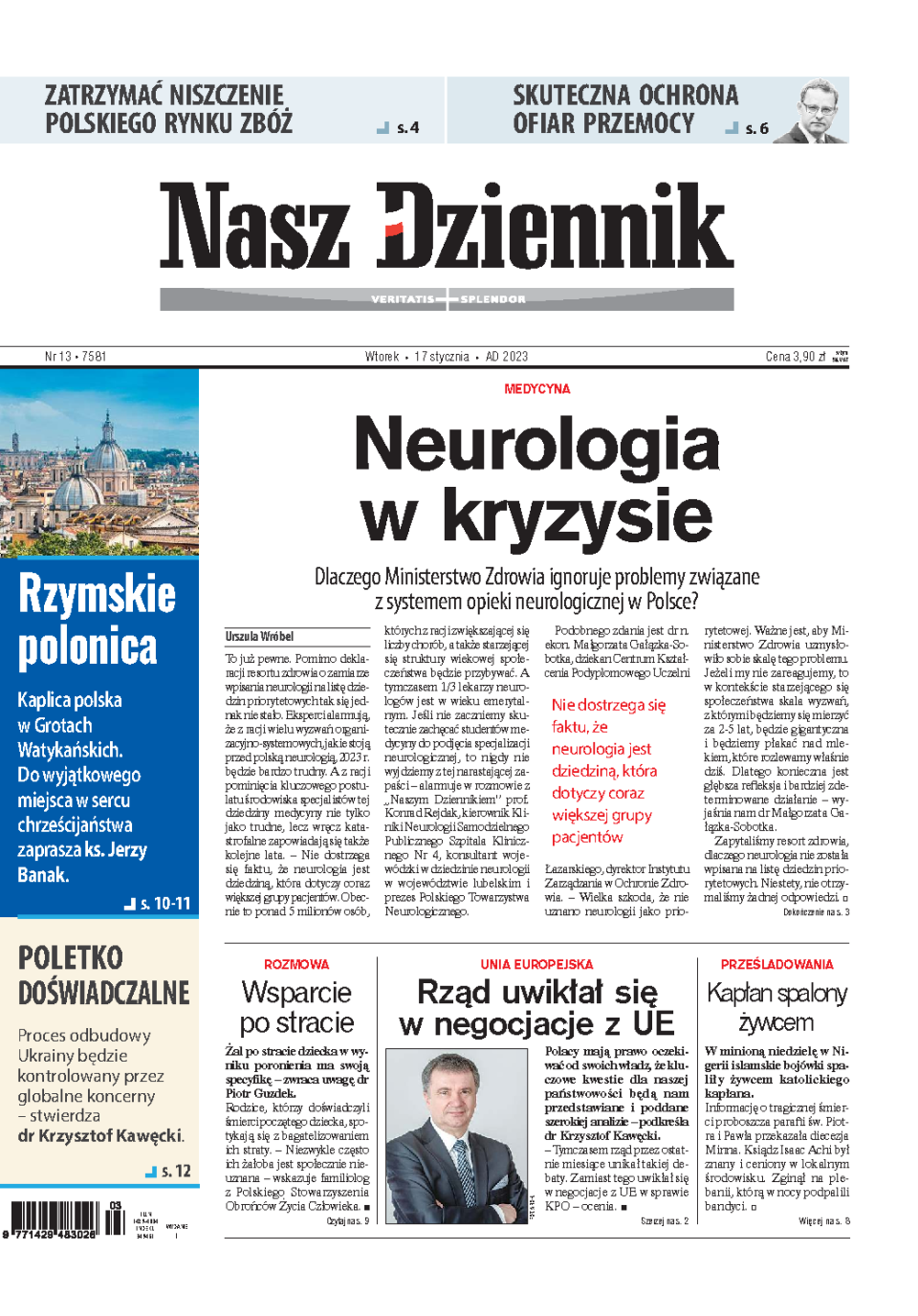 Nasz Dziennik z dnia 17.01.2023 wydanie PDF