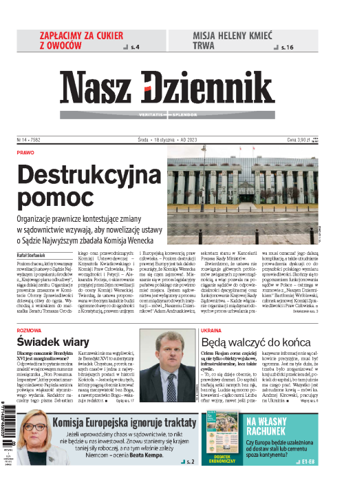 Nasz Dziennik z dnia 18.01.2023 wydanie PDF