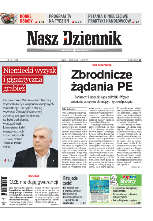 Nasz Dziennik z dnia 20.01.2023 wydanie PDF