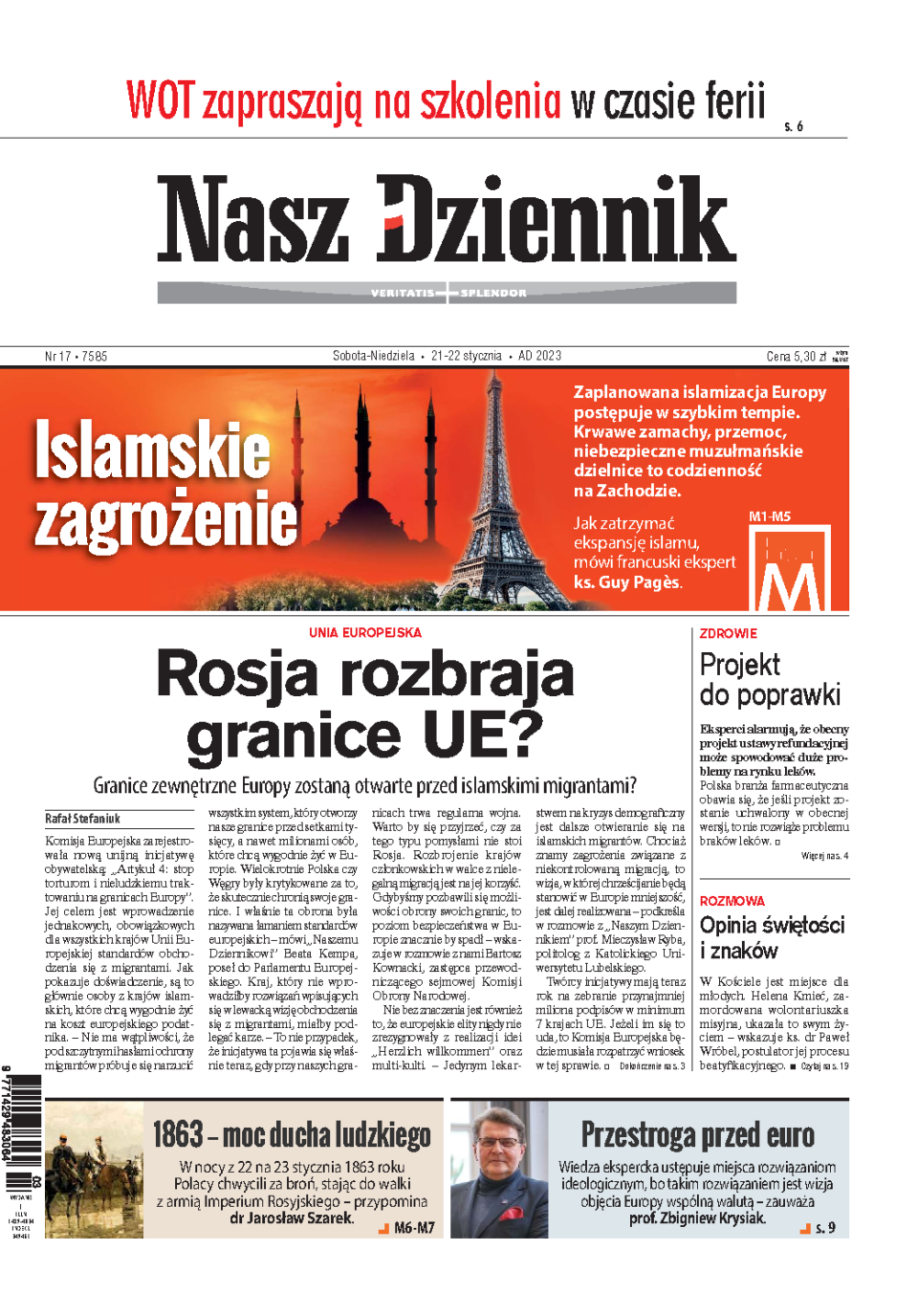 Nasz Dziennik z dnia 21.01.2023 wydanie PDF