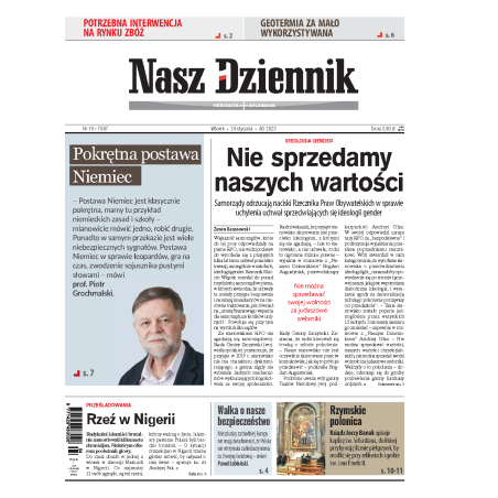 Nasz Dziennik z dnia 24.01.2023 wydanie PDF