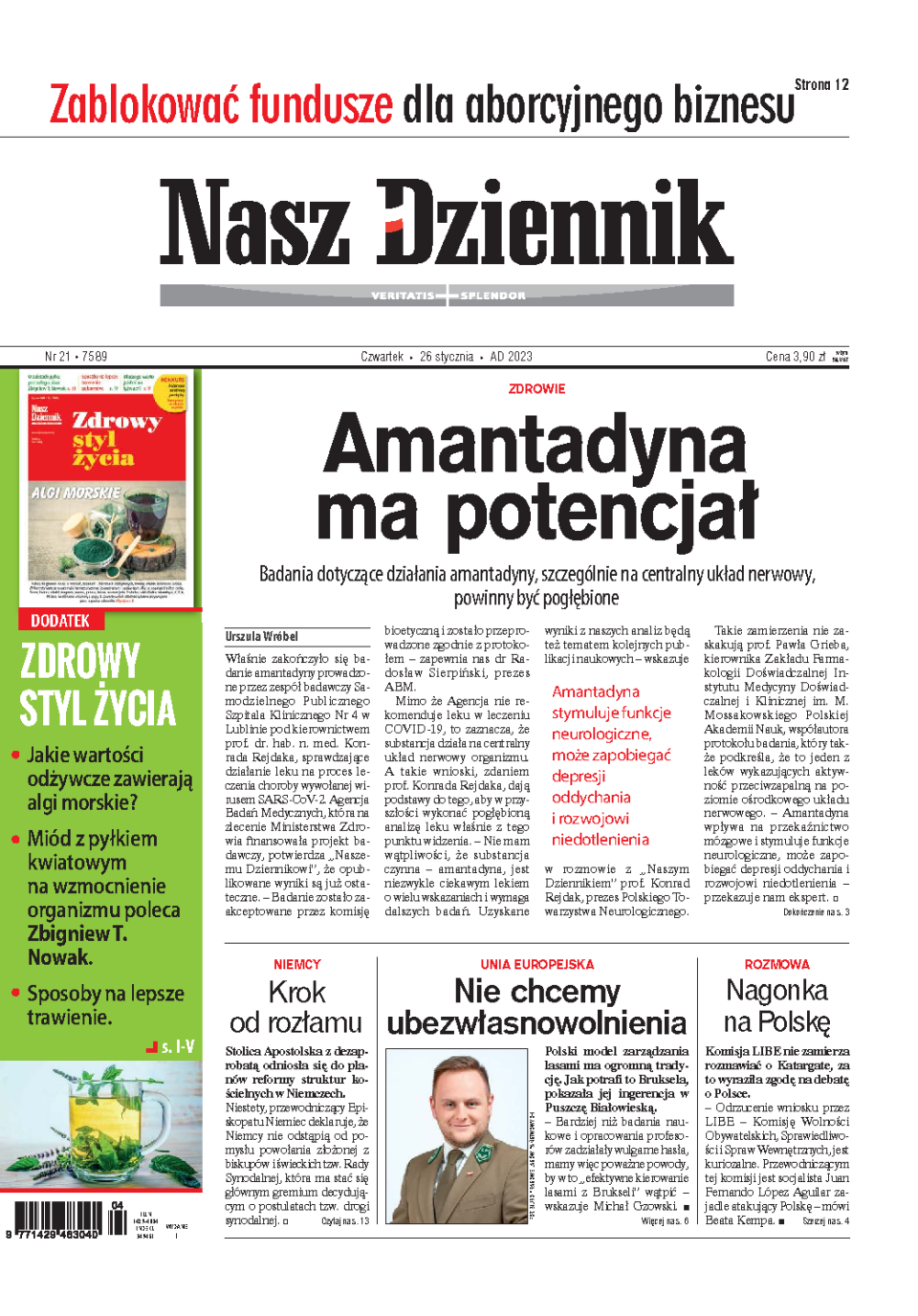 Nasz Dziennik z dnia 26.01.2023 wydanie PDF