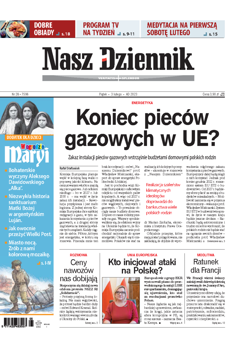 Nasz Dziennik z dnia 03.02.2023 wydanie PDF