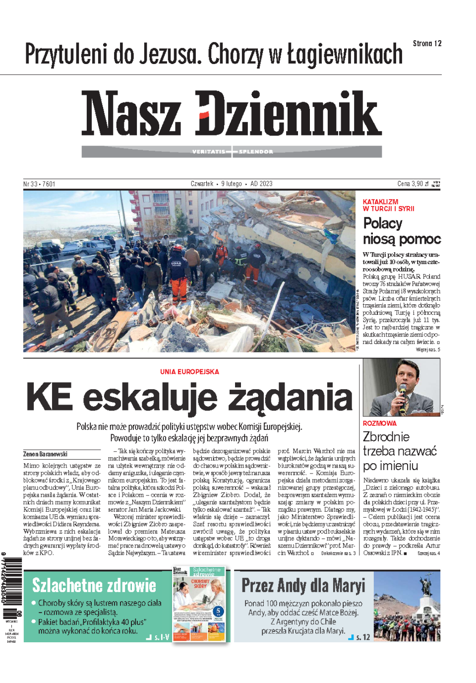 Nasz Dziennik z dnia 09.02.2023 wydanie PDF