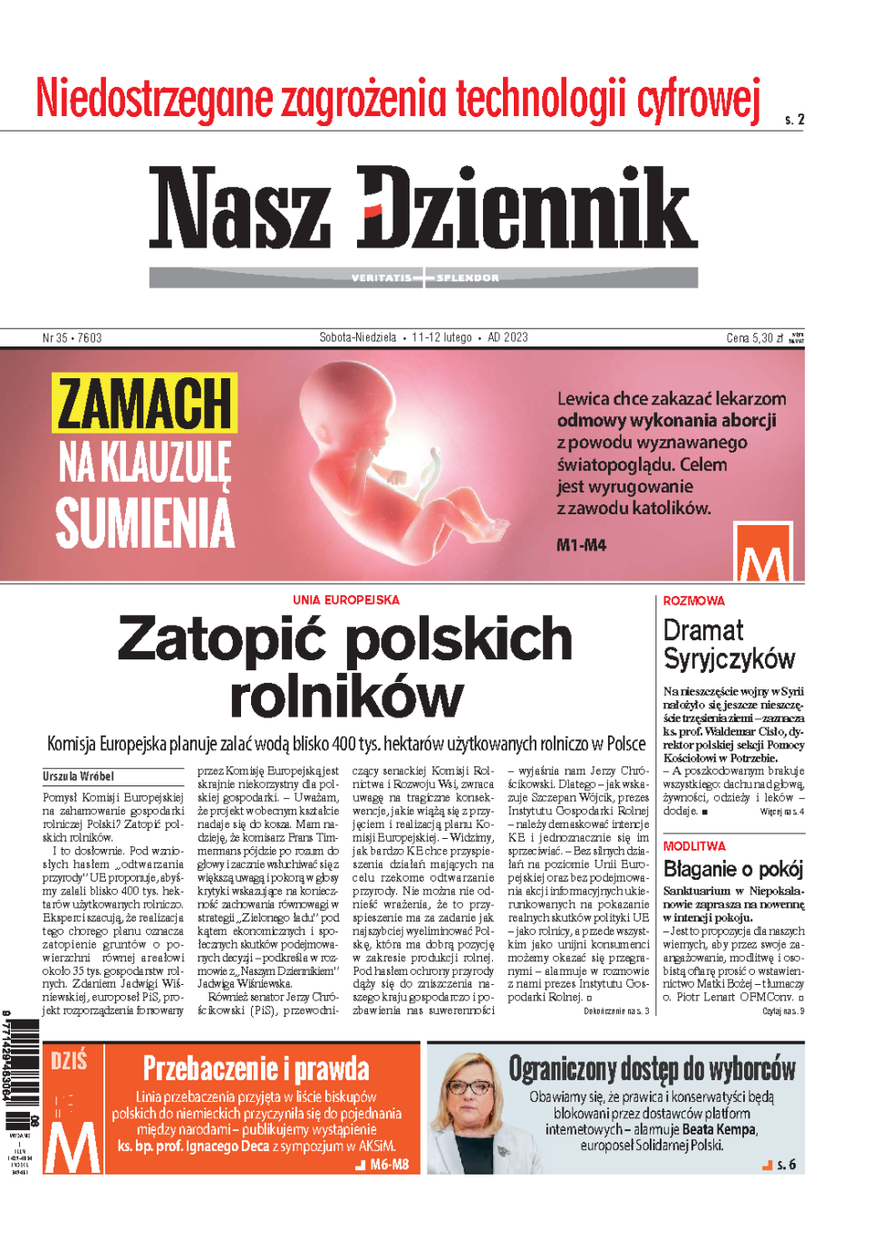 Nasz Dziennik z dnia 11.02.2023 wydanie PDF