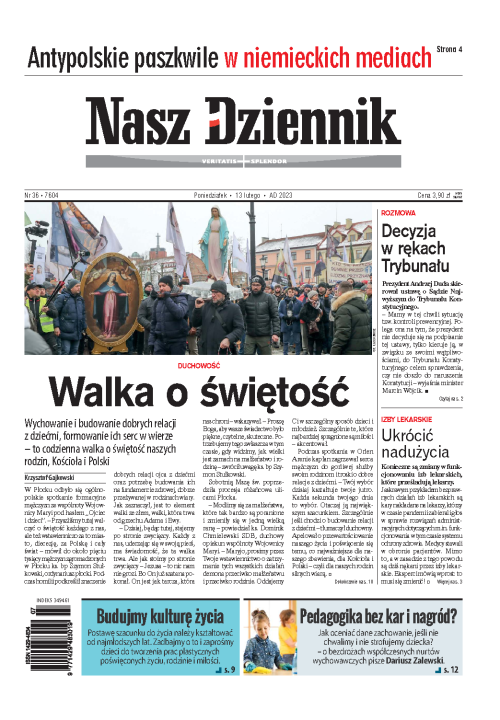 Nasz Dziennik z dnia 13.02.2023 wydanie PDF