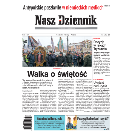 Nasz Dziennik z dnia 13.02.2023 wydanie PDF