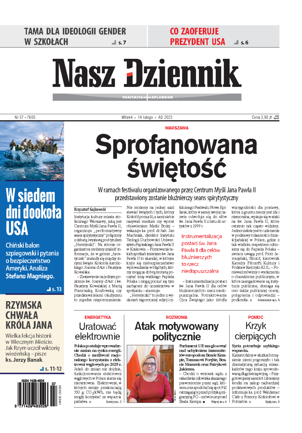 Nasz Dziennik z dnia 14.02.2023 wydanie PDF