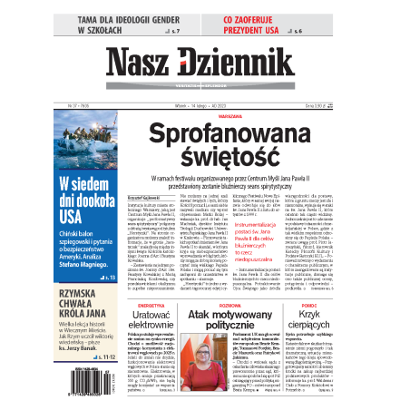 Nasz Dziennik z dnia 14.02.2023 wydanie PDF