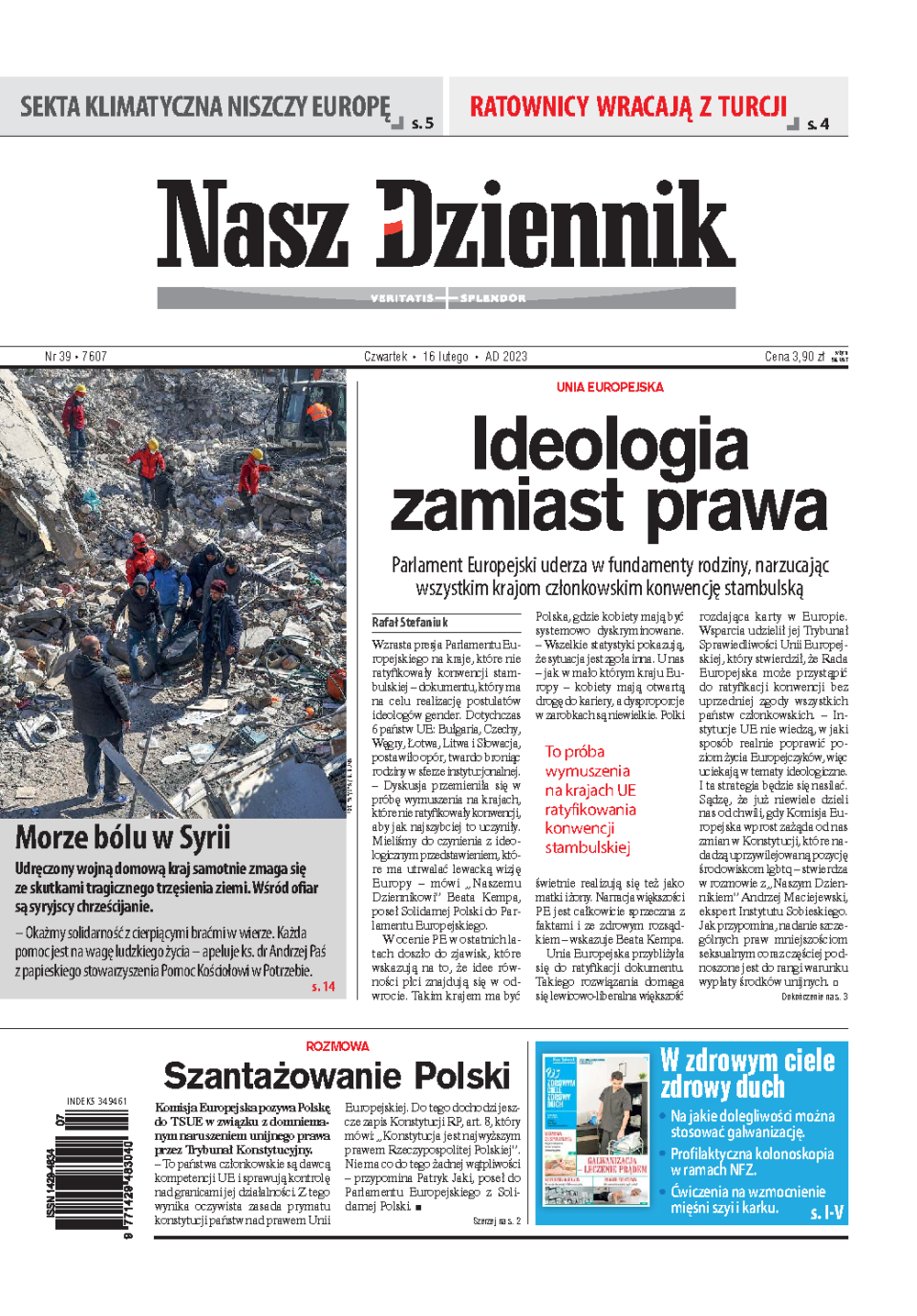 Nasz Dziennik z dnia 16.02.2023 wydanie PDF