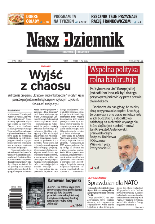 Nasz Dziennik z dnia 17.02.2023 wydanie PDF
