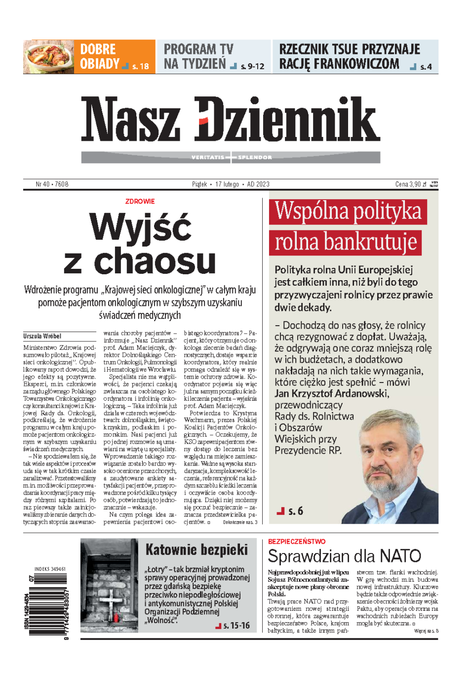 Nasz Dziennik z dnia 17.02.2023 wydanie PDF