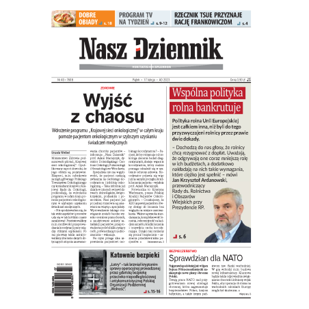 Nasz Dziennik z dnia 17.02.2023 wydanie PDF
