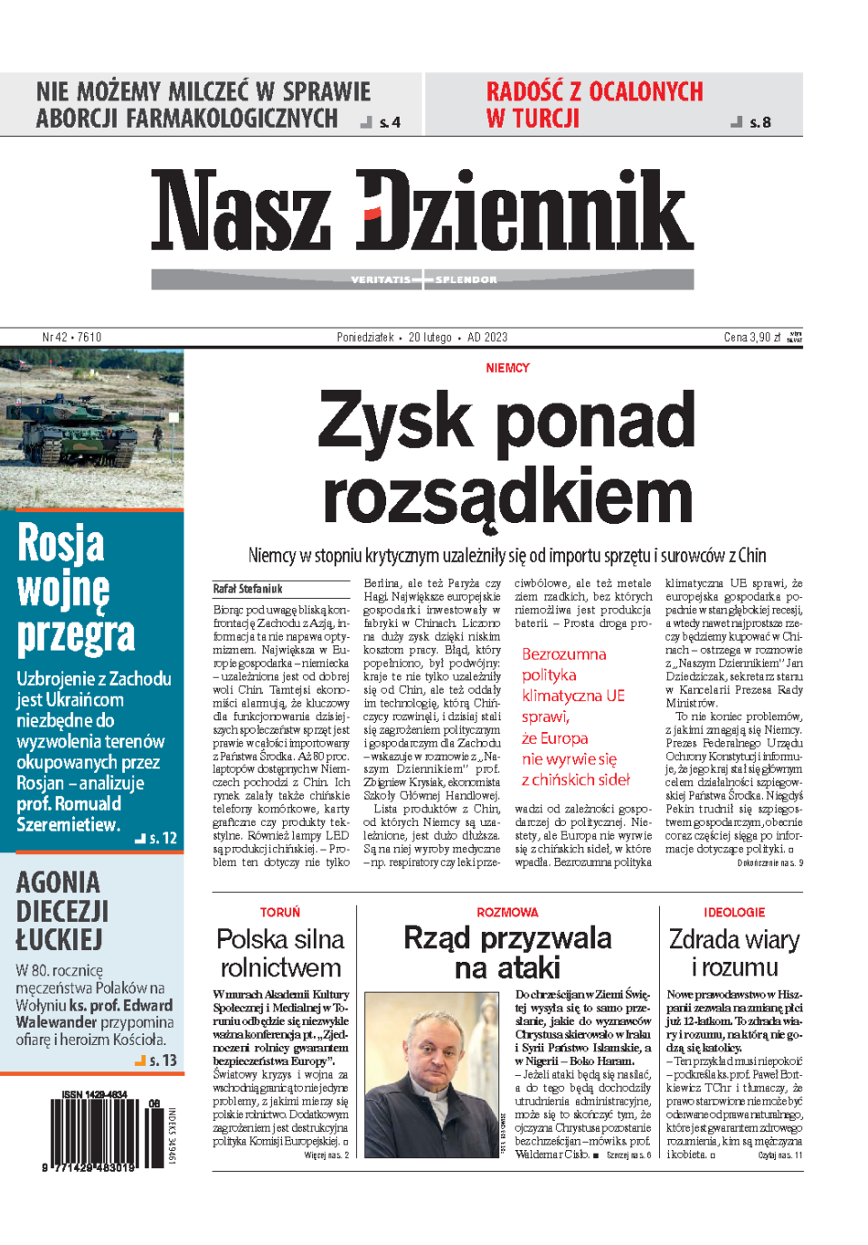 Nasz Dziennik z dnia 20.02.2023 wydanie PDF