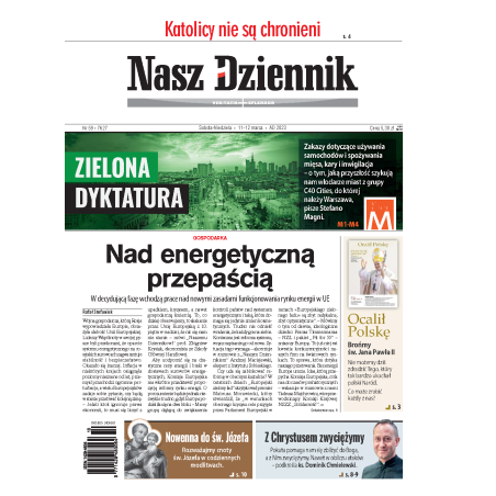 Nasz Dziennik z dnia 11.03.2023 wydanie PDF