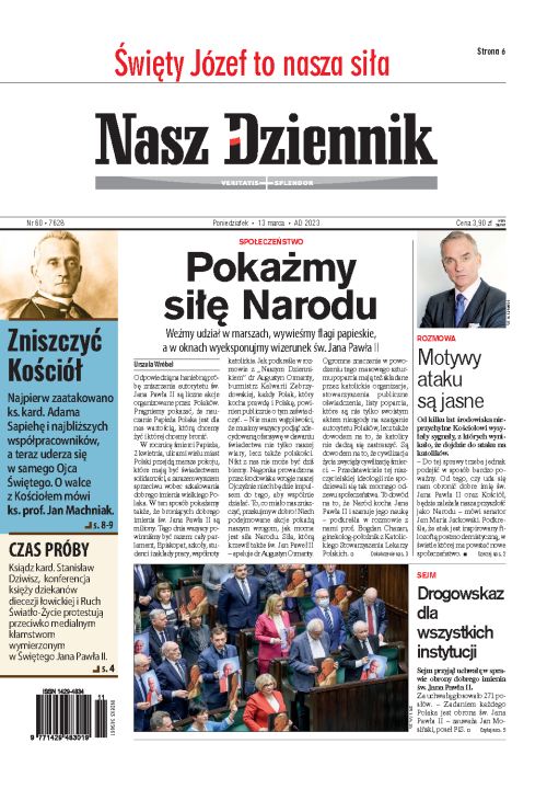 Nasz Dziennik z dnia 13.03.2023 wydanie PDF