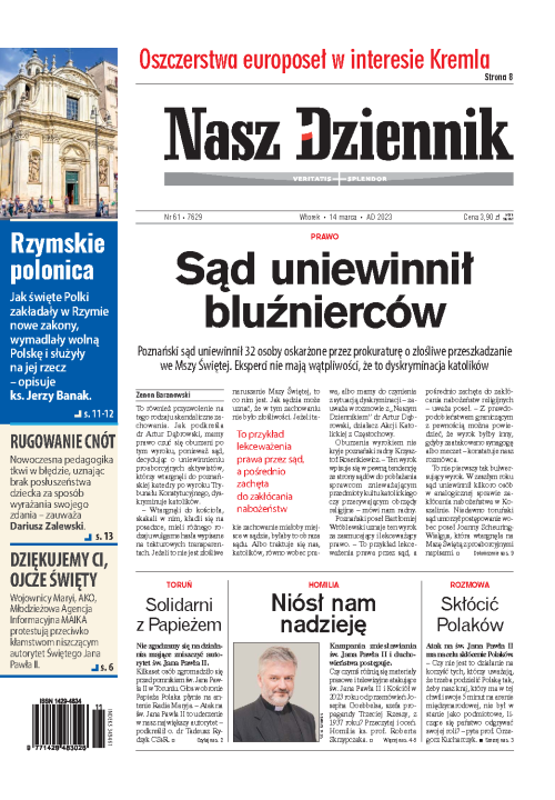 Nasz Dziennik z dnia 14.03.2023 wydanie PDF