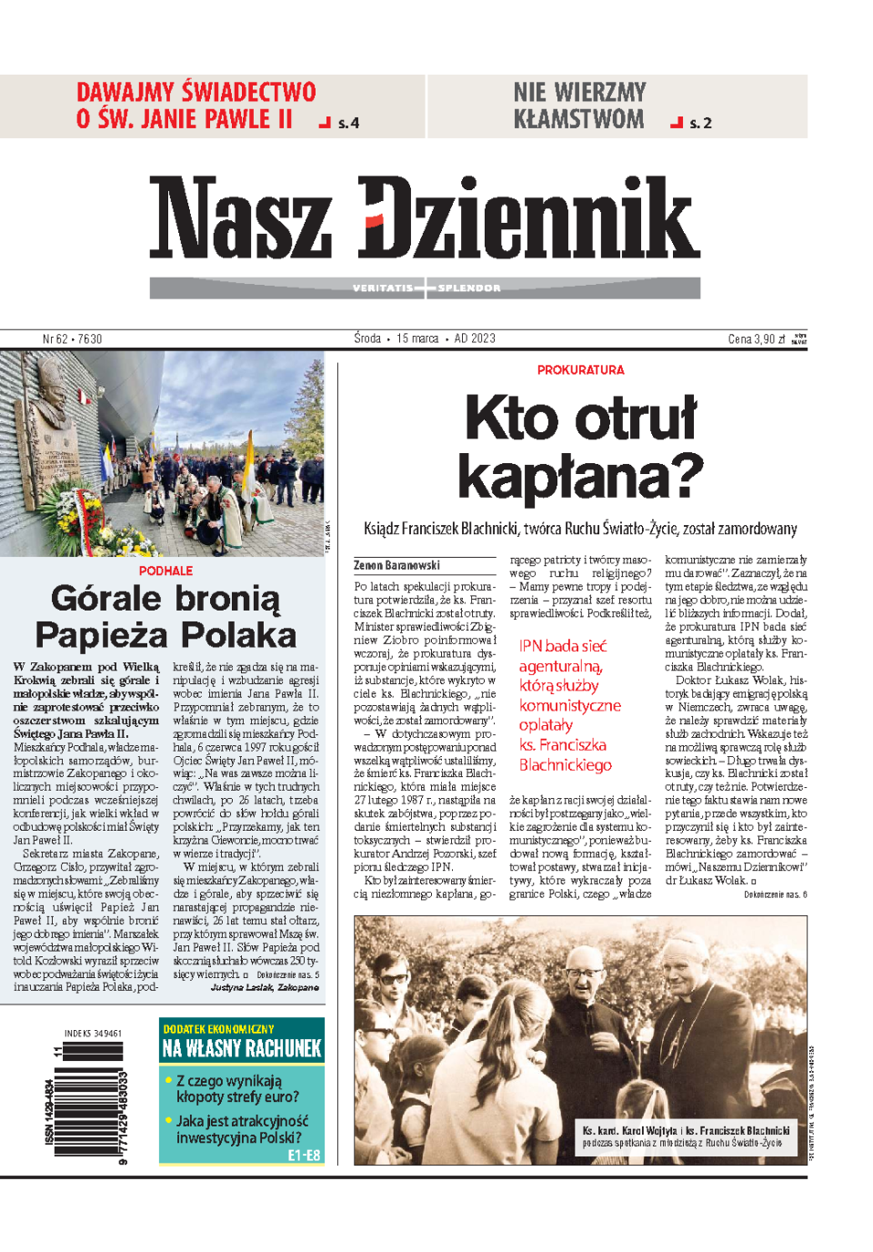 Nasz Dziennik z dnia 15.03.2023 wydanie PDF