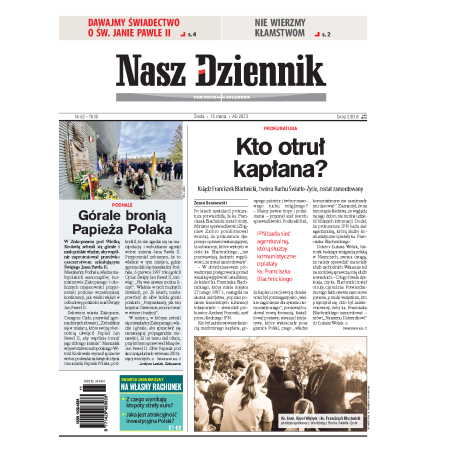 Nasz Dziennik z dnia 15.03.2023 wydanie PDF