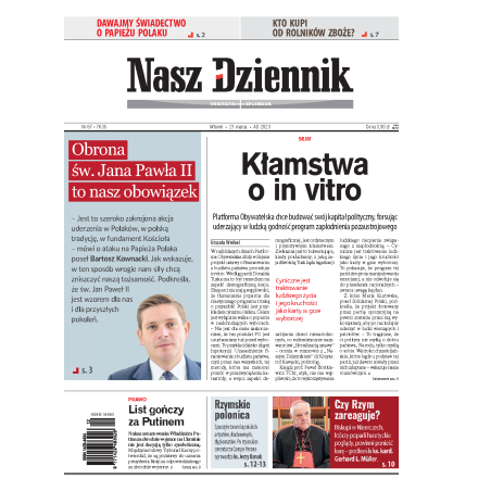 Nasz Dziennik z dnia 21.03.2023 wydanie PDF