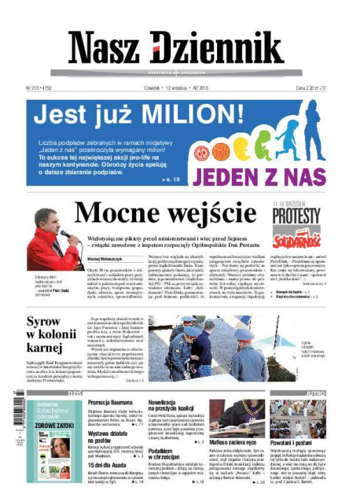 Nasz Dziennik z dnia 12.09.2013 wydanie PDF
