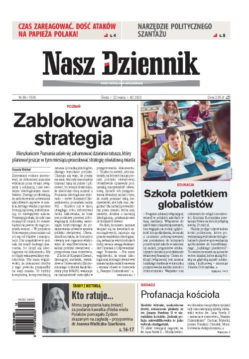 Nasz Dziennik z dnia 22.03.2023 wydanie PDF