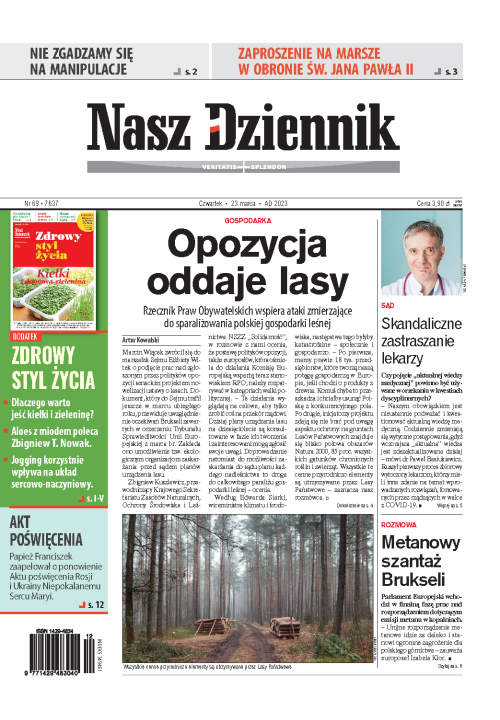 Nasz Dziennik z dnia 23.03.2023 wydanie PDF