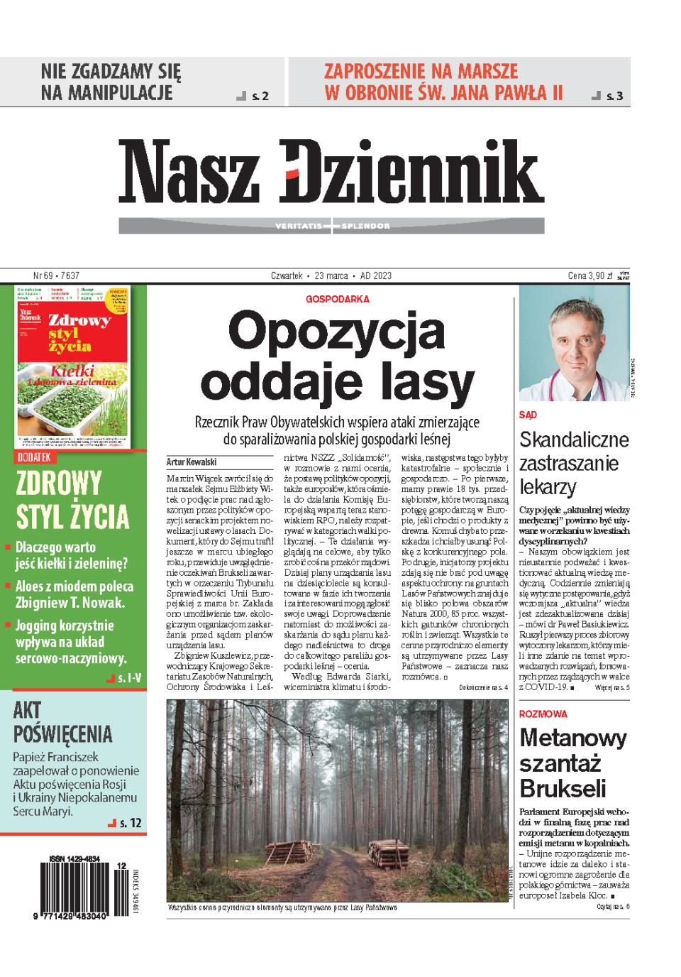 Nasz Dziennik z dnia 23.03.2023 wydanie PDF